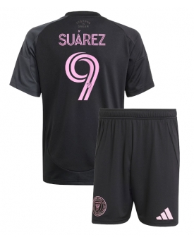 Billige Fotballdrakt Inter Miami Luis Suarez #9 Replika Bortedraktsett Barn 2025-26 Kortermet (med bukser)